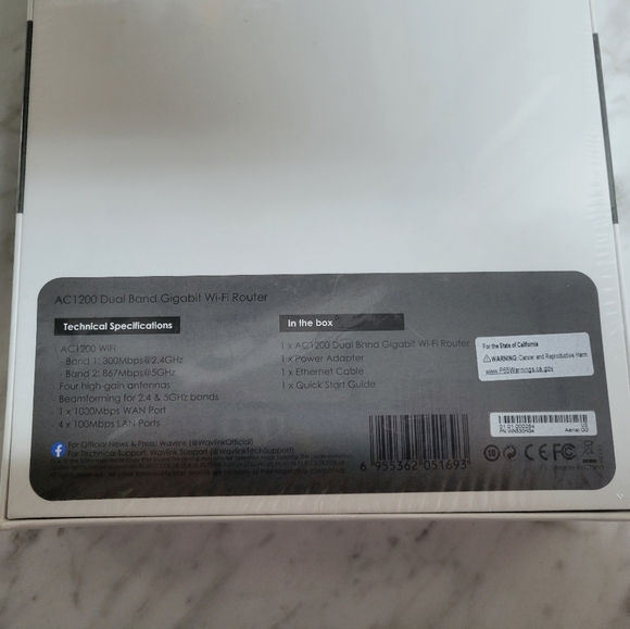 Wavlink High Power Dual Band Gigabit Router Never Opened - Picture 2 of 2